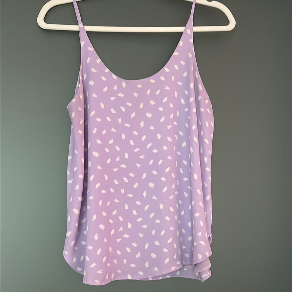 LOFT Purple Camisole Relaxed Fit Top